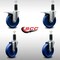 Service Caster 5'' SS Solid Poly Swivel 1-1/4'' Expanding Stem Caster Set 2 Total Lock Brakes, 4PK SCC-SSEXTTL20S514-SPUS-2-S-2-114 - alternate 5